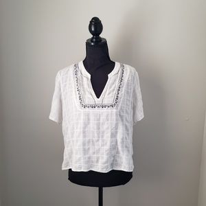 Universal Threads BOHO Linen Blouse Size XXL